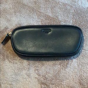 Gently used leather Coach eyeglass case